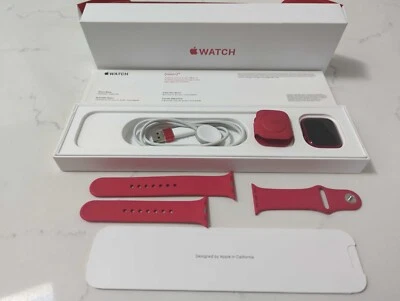 Apple Watch Series 7 GPS+Cellular 41mm Alum. Case (Product) Red MKHD3LL/A A2475 - Image 1 of 4