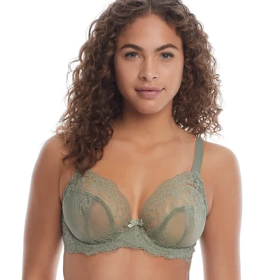 Panache Ana Olive Green  Plunge Bra UK 30E - image 1 of 3