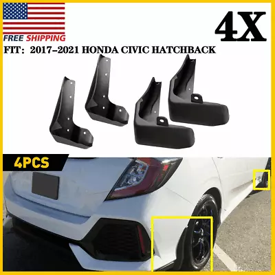 New Splash Guards Mud Flaps For 2017-2021 Honda Civic Sport Touring Hatchback - Image 1 of 4