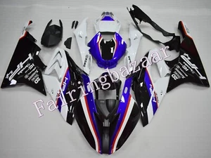 Kit de carenado por inyección ABS 2015-16 S1000R HP4 negro blanco ABS carrera/pista - Imagen 1 de 7