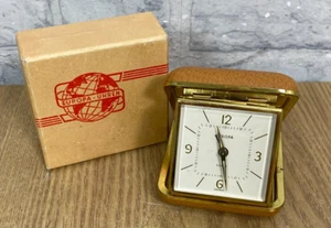 Vintage 60er Jahre Europa Reiseuhr im Originalkarton (PG136W) - Bild 1 von 11