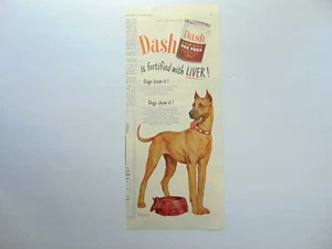 DASH ARMOUR HUNDEFUTTER DÄNE mag Leber! vintage kunstdruck anzeige - Bild 1 von 1