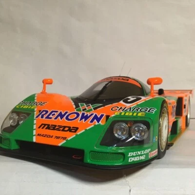 Kyosho 1/12 MAZDA 787B NO. 55 LE MANS Winner Car RENOWN Color Orange/Green Used - Image 1 of 4