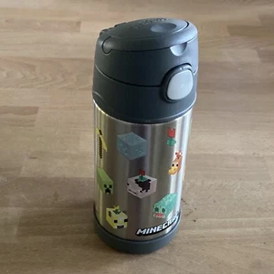 Termo Minecraft Funtainer aislado acero inoxidable botella de agua de 12 oz - Imagen 1 de 6