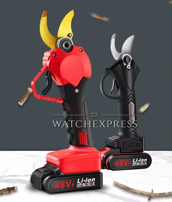 FORBICE A BATTERIA DA POTATURA 2 BATTERIE +VALIGIA CESOIA 48V 3.0AH TAGLIO 30MM - Immagine 1 di 4