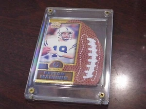 1999 Pacific Aurora PEYTON MANNING Leatherbound Insert #9, Colts HOF (cased) - Picture 1 of 4