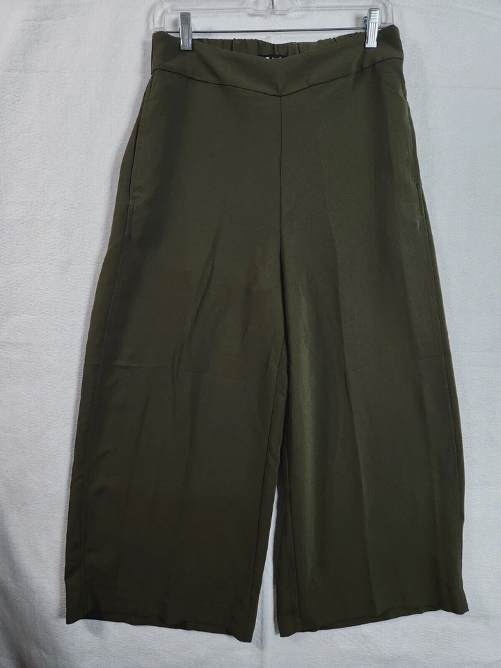 Madewell Wide Leg Pants Size M Polyester Kale Green - Image 1 of 4