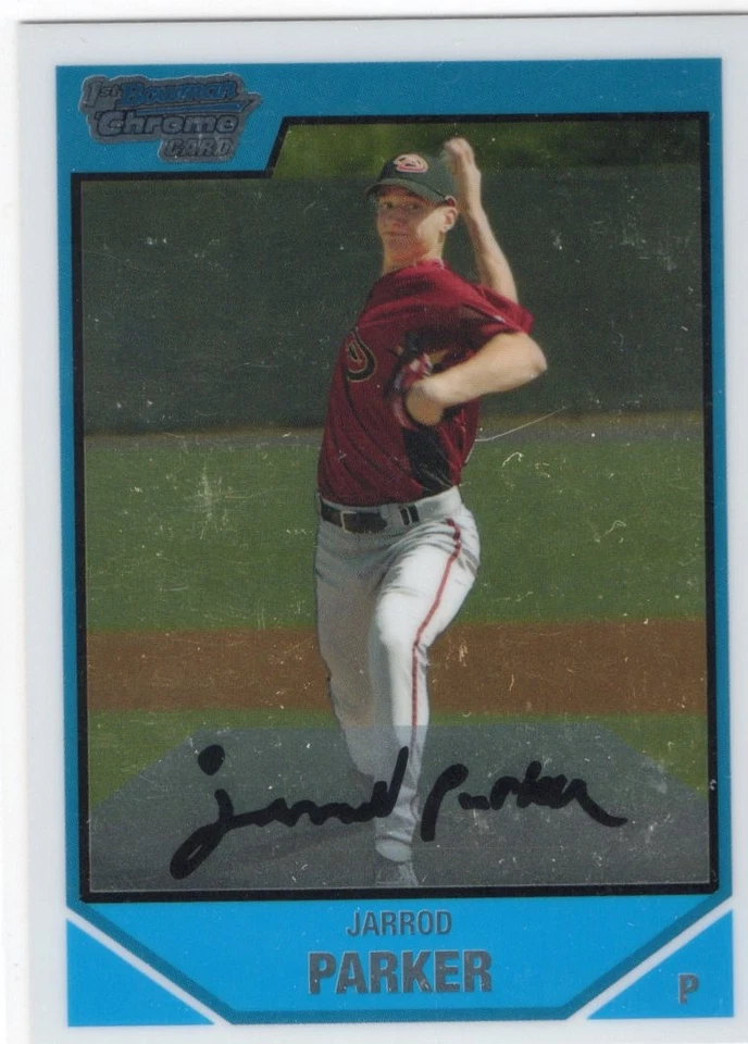 Bowman Draft Picks & Prospects Jarrod Parker 2007 #BDPP58 Arizona Diamondbacks Foto 1 de 1