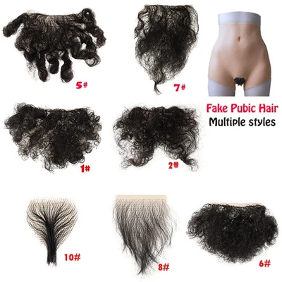 Realistic Pubic Hair Merkin for Crossdressing Heat Resistant Synthetic Wig MTF - Image 1 of 4