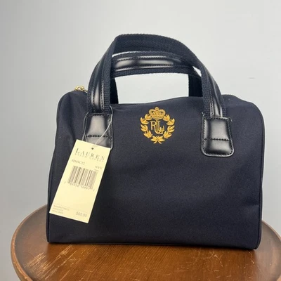 NWT Lauren Ralph Lauren Monogram Medium Nylon Tote Bag W/ Removable Crossbody - Image 1 of 4