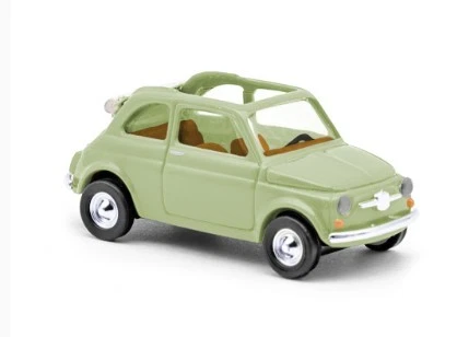 BUSCH 48781 Scala HO Fiat 500 Cabrio Berlina Cabrio colore verde pastello - Immagine 1 di 1