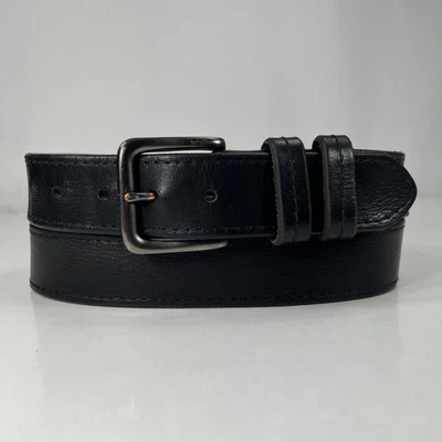 Cinturón de trabajo Wrangler de cuero genuino negro - para hombre talla 38/95 Foto 1 de 4