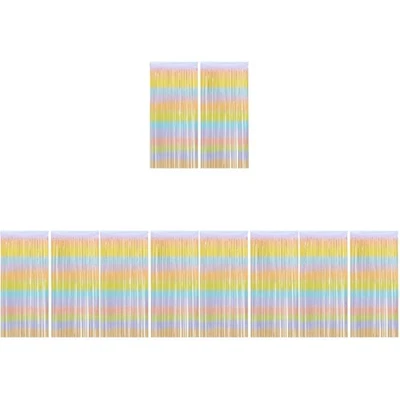  5pcs 2 Säcke exquisiter Fransenvorhang Buntes Party angehender Hintergrund - Bild 1 von 4