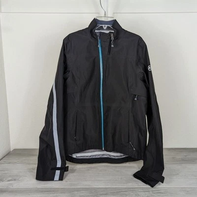 Novara Womens Black Water & Wind Resistant Bicycle Jacket w/ flaws - sz Large - Image 1 of 4