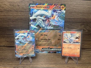 Pokemon Reshiram EX 030/159 & Reshiram 022/142 + JUMBO 3 PROMO TIMBRATI! - Foto 1 di 6