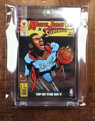 1984 Michael Jordan x Superman Comic Rookie RC Bulls SEALED Rare NO 1986 Fleer - Image 1 of 4