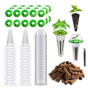 121x Hydroponic Garden Seed Pods Grow Anything Kit with Accessories Sponge Domes - Picture 1 of 11