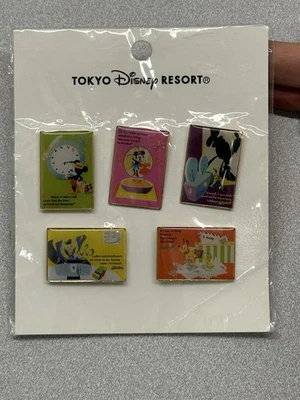 Tokyo Disney Resort - FAB 5 Rectangle Series Pin Set - 5 Pins  - Image 1 of 4