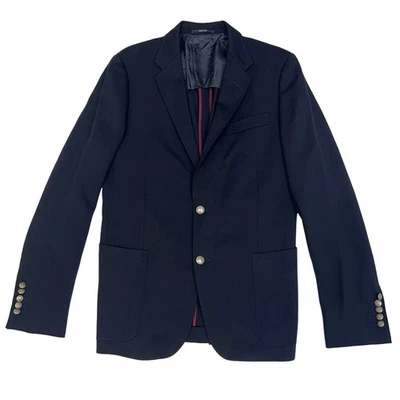GUCCI Mens Blue Wool and Mohair Coat Blazer Jacket Mens 52R (~42 US) - Image 1 of 4