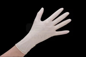 care&serve-Hygiene, Einmal-Einweg-Latex Handschuhe, Grip Plus, puderfrei, naturw - Bild 1 von 1