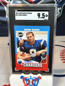 Upper Deck Vintage Drew Brees RC #251 SGC 9,5 2001 - Imagen 1 de 2