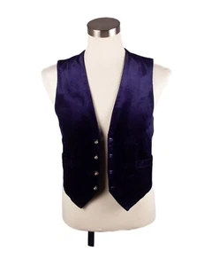 ACNE STUDIOS DARK BLUE COTTON BLEND CORDUROY VEST sz 46 - Picture 1 of 9