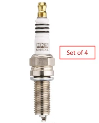 HKS 50003-M45XL Super Fire Racing Iridium Spark Plugs Heat Range No.9 16mm Set 4 - Image 1 of 4