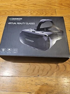 VR Shinecon Virtual Reality Glasses 3D videos VR Supported Games Iphone Samsung - Picture 1 of 8