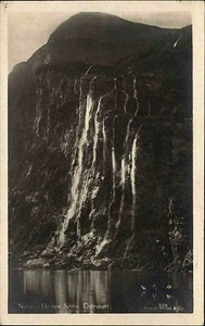 Cascata Geirangerfjord Norge Møre og Romsdal ~ 1930 cascata syv søstre Foss - Foto 1 di 1