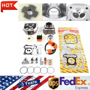 MEJOR KIT CILINDRO GY6 50CC 100CC GRAN DIÁMETRO BBK 50MM ID 1P39QMB 139QMB 64MM VÁLVULAS - Imagen 1 de 20