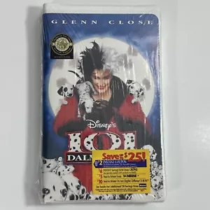 101 Dalmatians (VHS, 1997, Clam Shell) New Sealed Walt Disney New VHS TAPE - Imagen 1 de 3