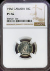 1966 Canada Silver Ten Cents 10C NGC PL66 QUALITY??