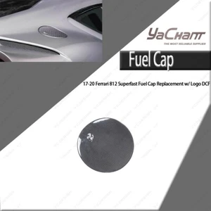 Dry Carbo Fuel Cap Replacement w/Logo Underboard For 17-20 Ferrari 812 Superfast - Picture 1 of 13