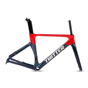 700*25C Carbon Road Bike Frameset Thru Alxe Disc Brake Racing Bicycle Aero Frame - Picture 1 of 27