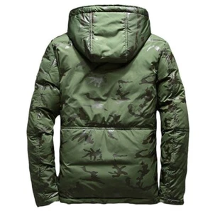 Men's camouflage Winter Jacket Parka Autumn Overcoat - Slim Down - Picture 1 of 7