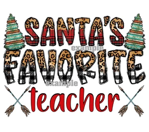 Navidad #33 - Maestro de Sublimación - Transferencia de Calor - Camiseta 8x10 - Santa - Imagen 1 de 1