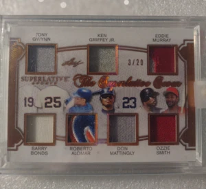 2020 Leaf The Superlative Seven 3/20 Griffey jr / Gwynn / Bonds / Smith - Picture 1 of 1