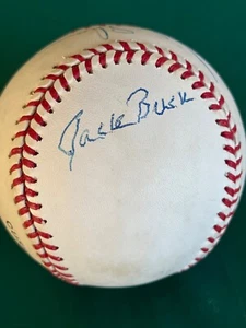 Hermoso béisbol Coleman Blancanieves autografiado por Jack Buck PSA LOA - Imagen 1 de 8