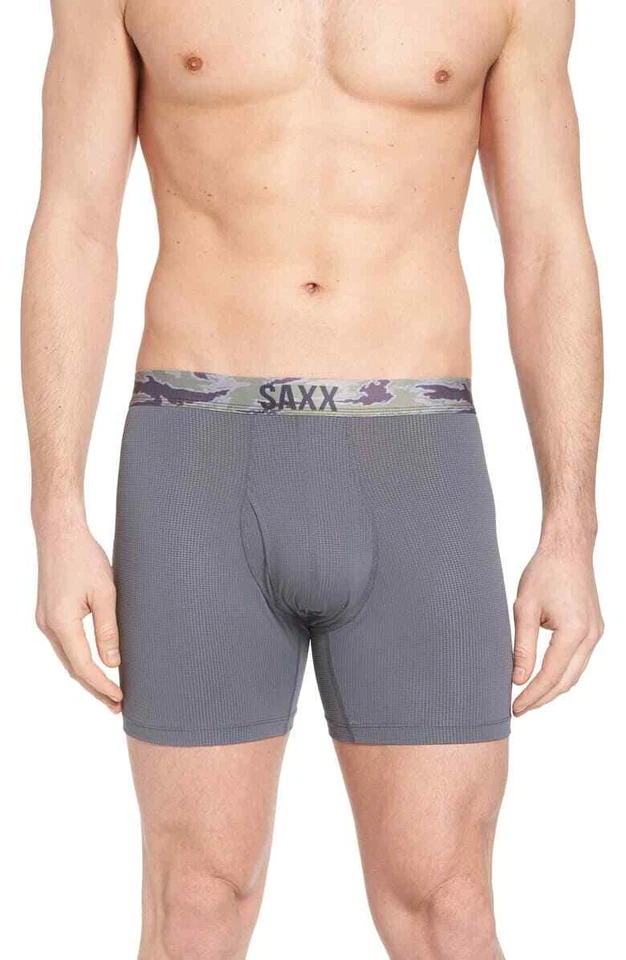 Calzoncillo boxer SAXX Quest 2.0 para hombre en carbón oscuro talla XL L44855 Foto 1 de 3