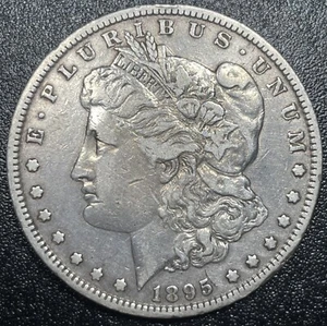 1895-O Morgan Silver Dollar VF/XF Details Key Date Cleaned - Picture 1 of 2