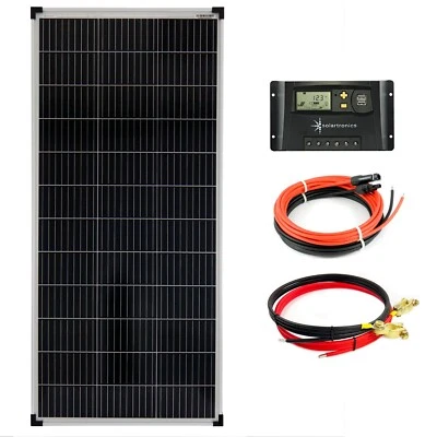 100Watt 12Volt Solar Set Solaranlage Inselanlage Garten Camping Solarmodul  - Bild 1 von 4