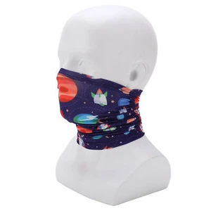 (Space)Kids Face Scarf Cycling Neck Gaiter Sun Proof Multi Functional For O LX - Picture 1 of 12