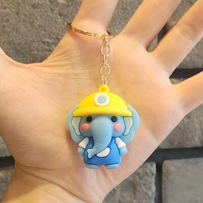 Lindo Llavero Elefante Lindo Animal Llavero Kawaii Bolso de Mano Dije Llavero Regalo Foto 1 de 2