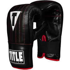 Title Boxing Professional Old School Leather Bag Gloves 3.0 - Black