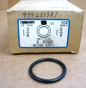 O-Ring Seals 1 3/8" x 1 5/8" Buna-N, P/N 21294 (Box of 100) - Picture 1 of 7