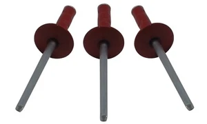MULTI GRIP 1/8" RED Large Head Pop Rivet 250ct 1/8 Racing Fasteners IMCA USMTS - Picture 1 of 4