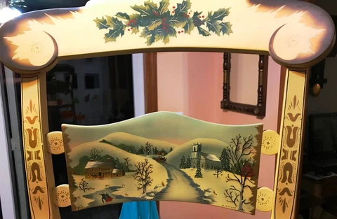 Vintage 1973 Hitchcock Christmas Chair (83 of 100) Rare! Cover