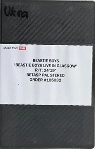 BEASTIE BOYS "LIVE IN GLASGOW" (PROMO, Betacam SP, PAL, Stereo) - Bild 1 von 2