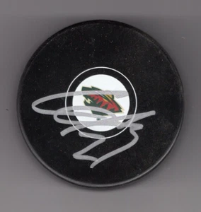 CALEN ADDISON SIGNED MINNESOTA WILD HOCKEY PUCK w/ COA - Picture 1 of 1