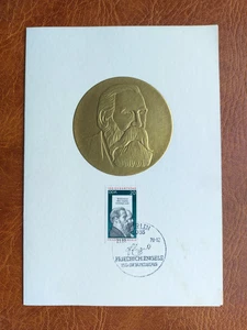 Gedenkblatt DDR-150. Geburtstag von Friedrich Engels, B12b-1970-28.11.1970 - Bild 1 von 1